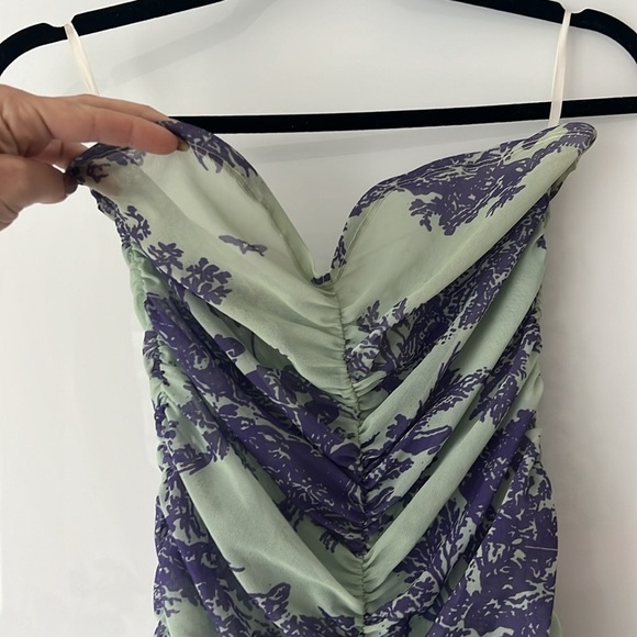 Miaou Purple and White Midi Dress - Picture 7 of 8